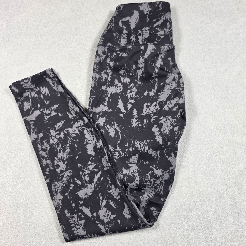 Nike Leggings Womens Small‎ Black Gray Skinny High Rise Nike One Stretch Pattern